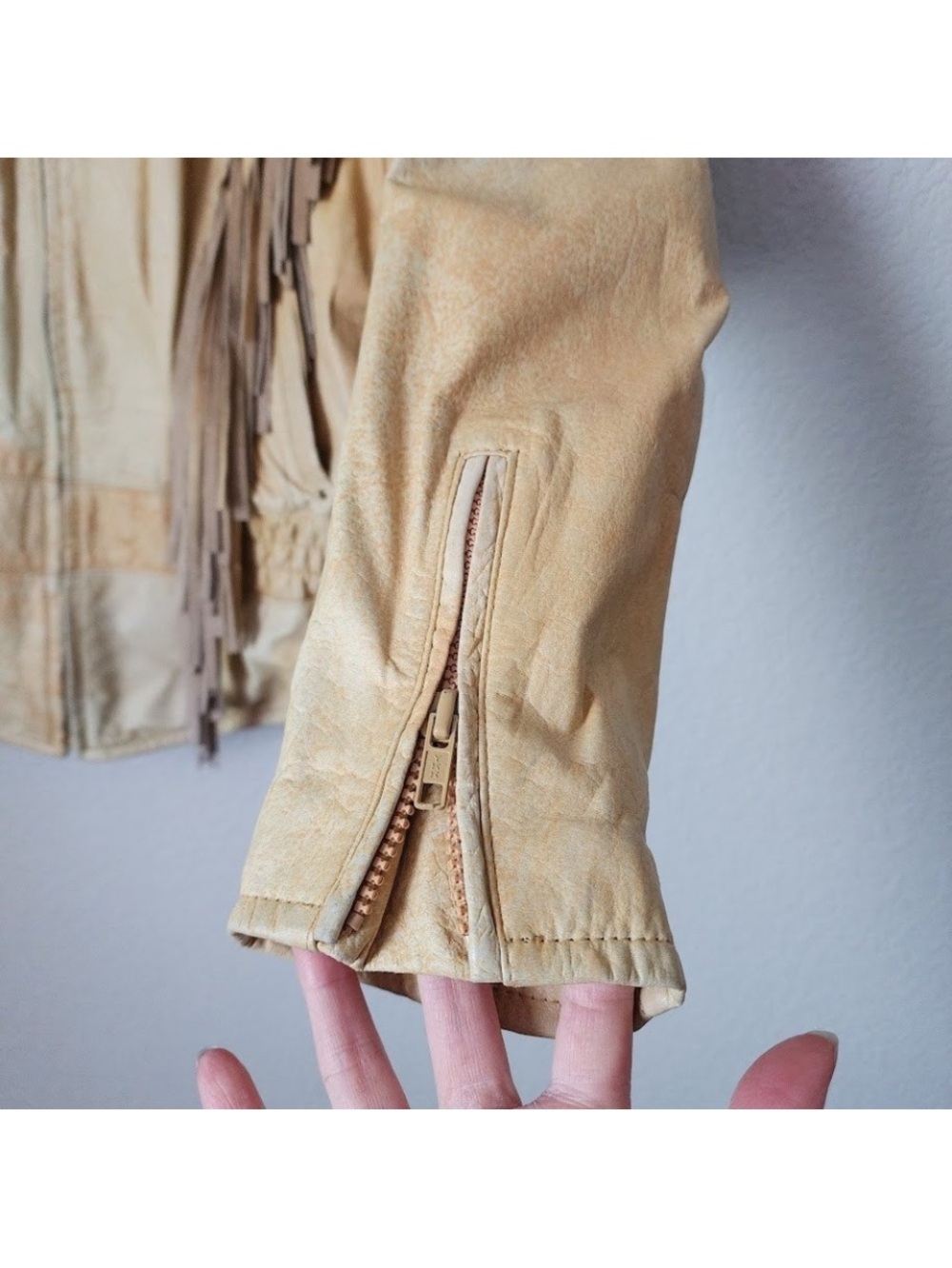Vintage Adventure Bound by Wilsons Leather Fringe Western Bomber Jacket • Large - Picture 7 of 14